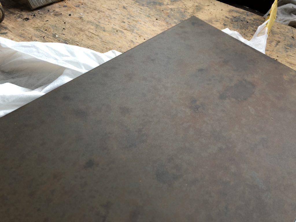 Rost-Oberfläche in Tischlerei